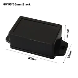 Waterproof ABS Plastic Enclosure Boxes - Versatile Storage Case (85 - 55 - 35mm - Black)