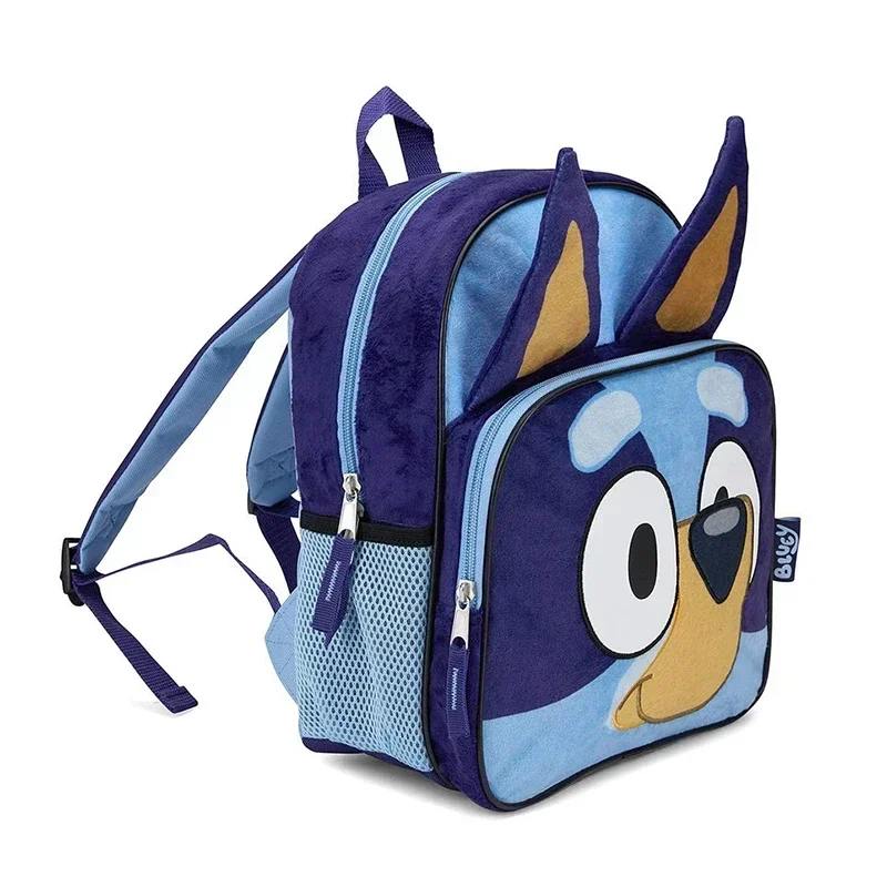 Bluey Dog Plush Backpack – Simple Oxford Cloth Schoolbag with Front Pocket, Early Education Preschool Bingo Dog Bag 4
