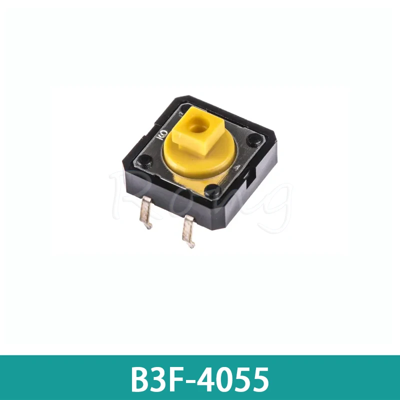

100pcs B3F-4055 12x12x7.3mm 4-pin yellow original micro touch key switch