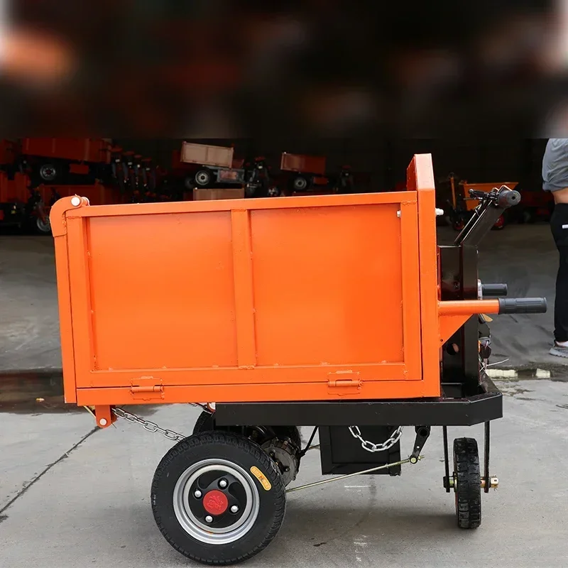 Hand Dump Cart Waste Bin Garden Trolley For Construction Transport And Carrying Waste