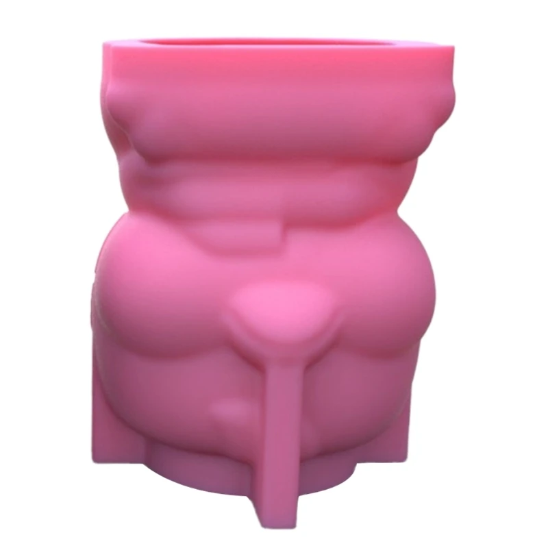 DIY Succulent Planter Silicone Mold Little Duck Flower Pot Concrete Mould 97QE