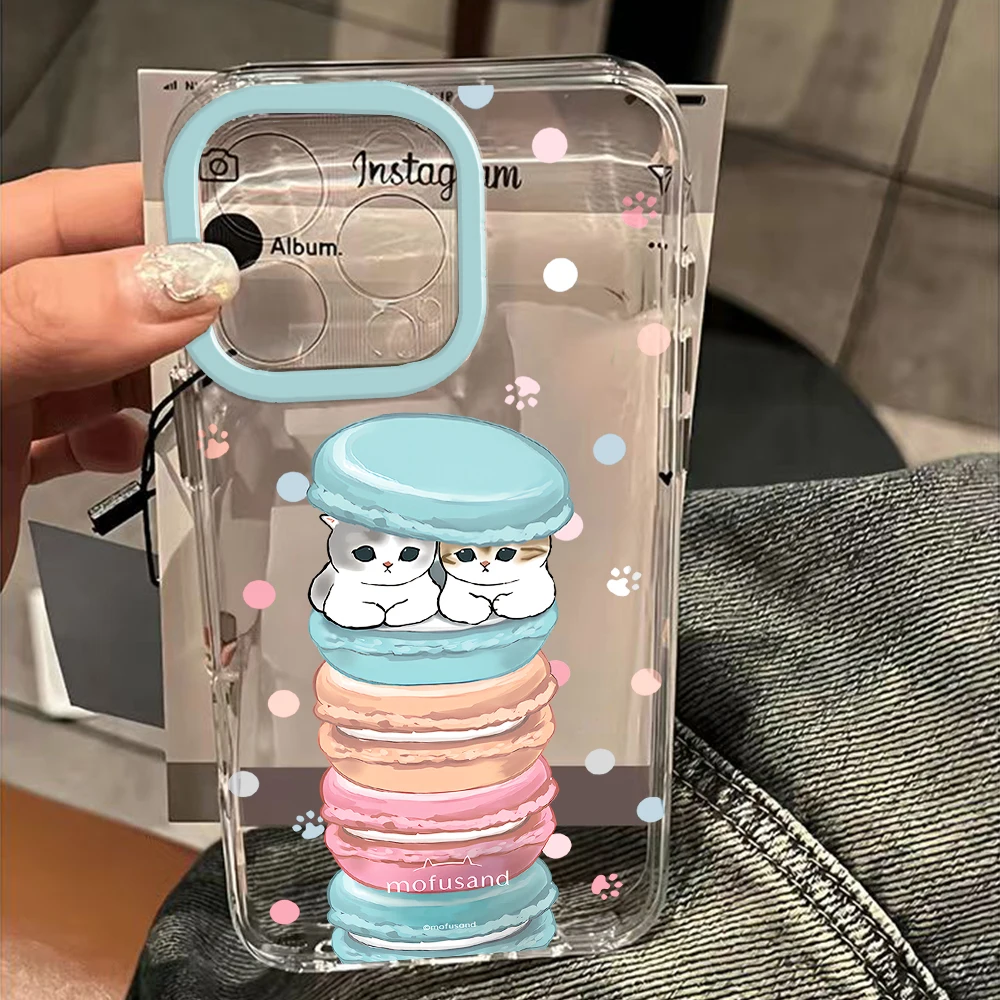 Adorable Mofusands Cat Clear Space Phone Case Cover