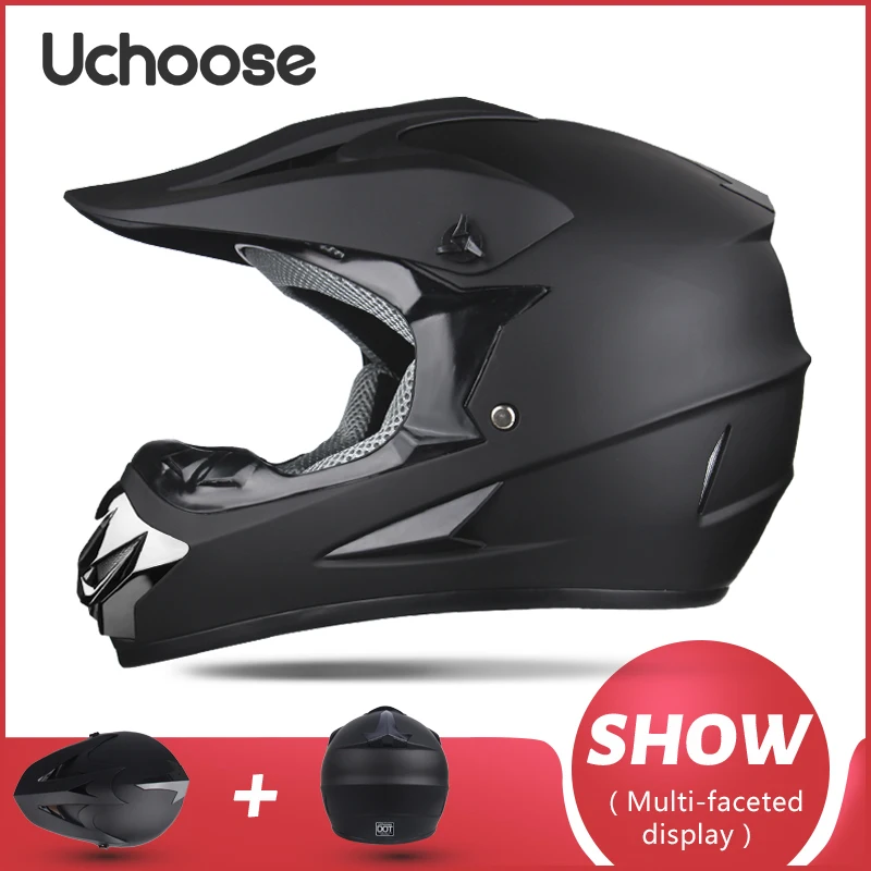 UCHOOSE Мотоциклетний шолом Shark Motocross Off-Road Helm Children Moto Bike Accessories ATV Capacete De Moto Ike Downhill AM DH