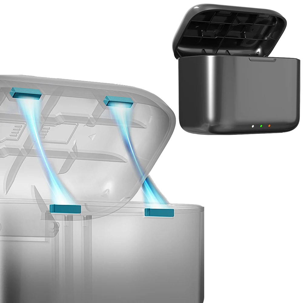 듀얼 배터리 고속 충전 허브, USB C 타입 케이블 충전 케이스, Insta360 X4 스포츠 카메라 배터리용