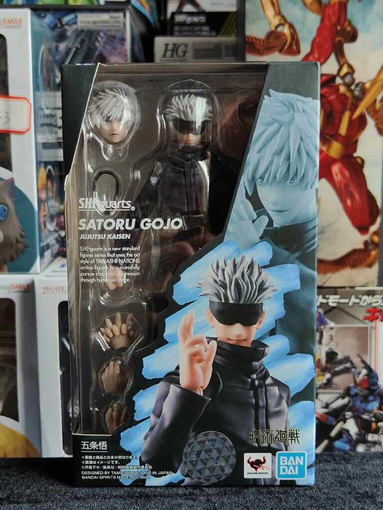 バンダイ-satoru gojo jujutsu kaisenアクションフィギュア,s.h.