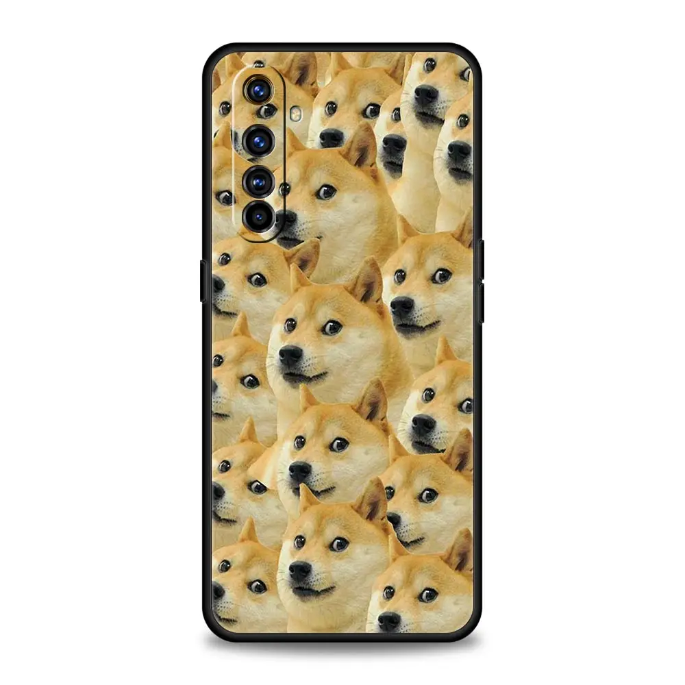 Shiba Inu Dog Design Soft Black Phone Case