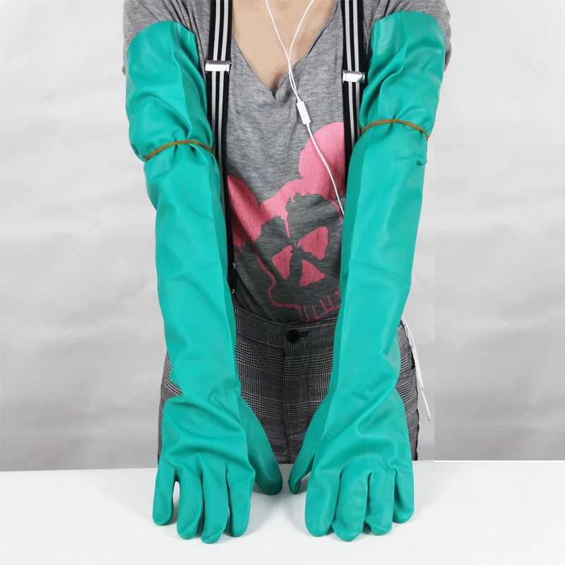 Acid and Alkali Resistant Long Rubber Gloves for nitrile gloves,dishwashing gloves,protective gloves,cleaning gloves,safety gloves
