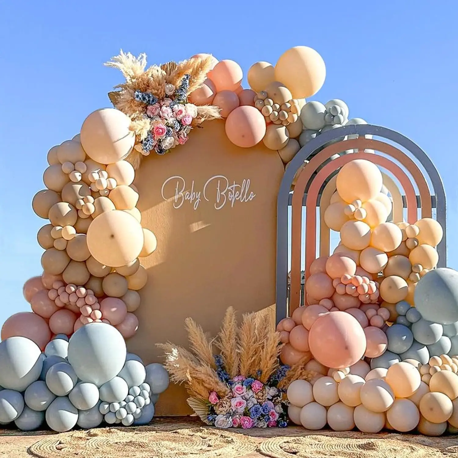 100 Stück staubige rosa Luftballons Kit 5/10/12/18" Höhlenrosa Ballon Boho Babyparty Hochzeitstag Geburtstag Party Dekorationen – Detail 12
