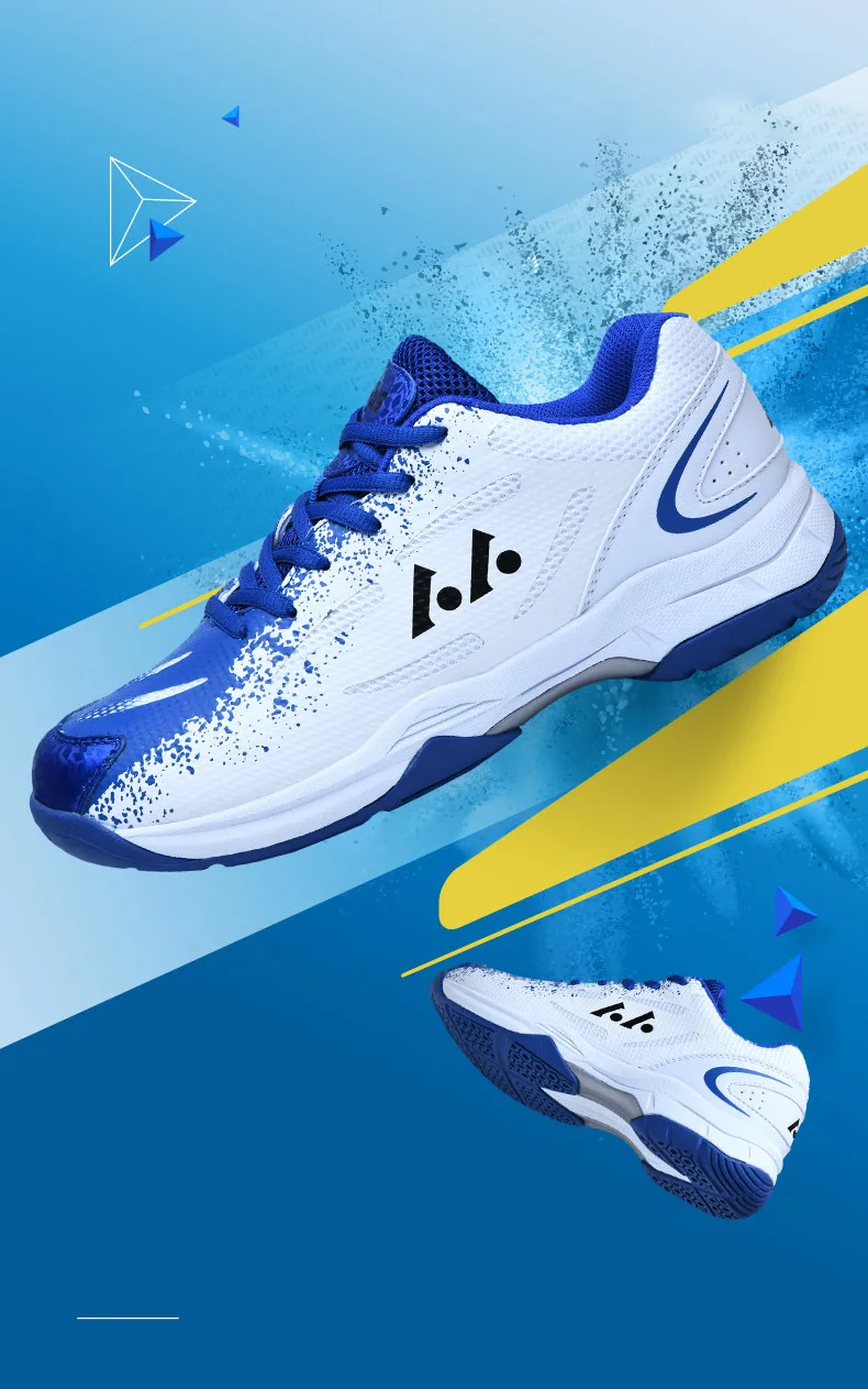 Description Picture 6 of itemMen Tennis Shoes Badminton Shoes Unisex Sneakers Lightweight Female Outdoor Sports Training Lace up Women Athletics Sports Shoes