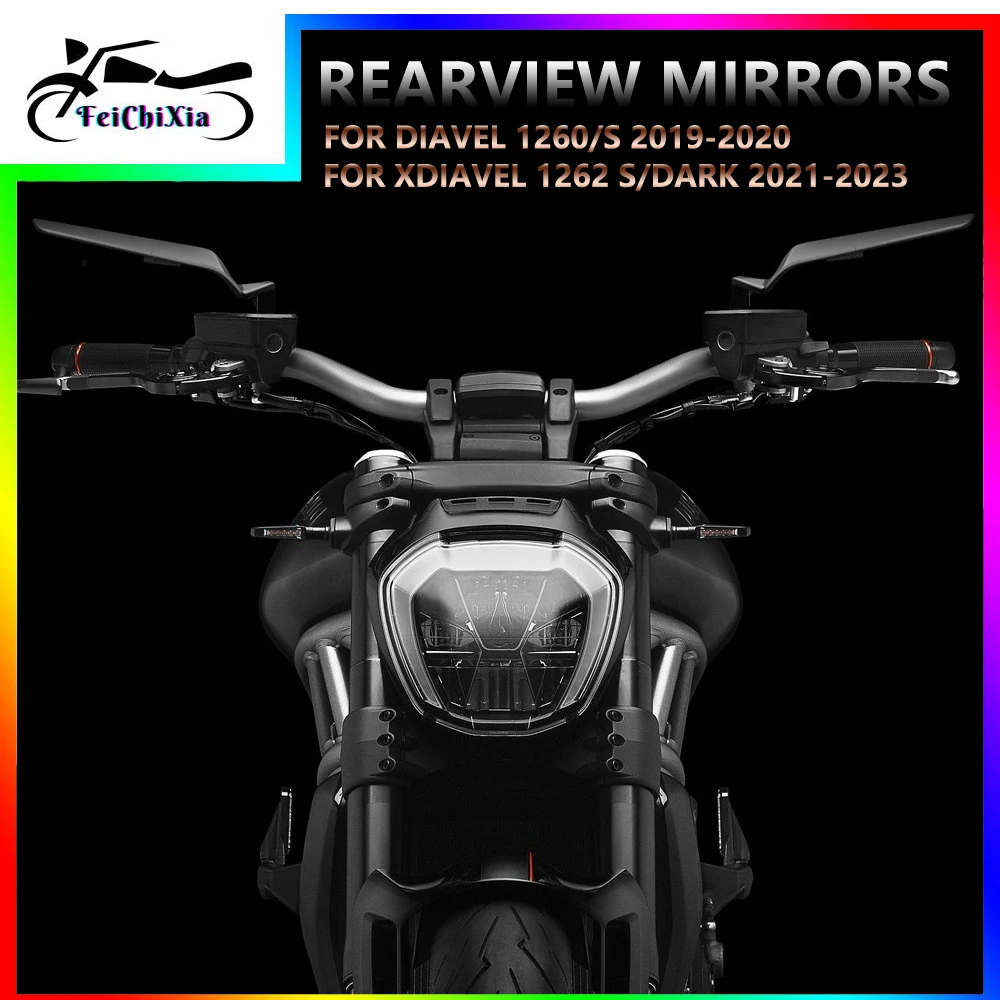 Per Ducati X Diavel 1262 Dark 2021-2023 Diavel 1260 S 2019-2020 Diavel 1260 Accessori Specchietti Retrovisori Moto Hd