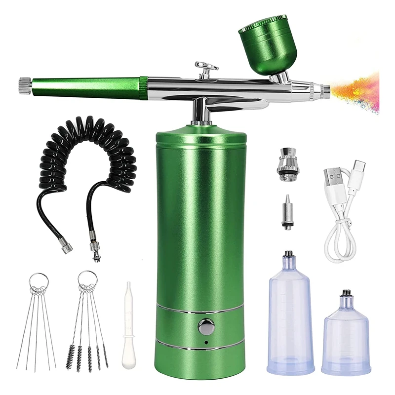 

Air Brush Accessory Auto Handheld Sprayer With 0.3Mm Tip, Portable Air Brushes For Painting, Tattoo,Nail Art, Model Coloring