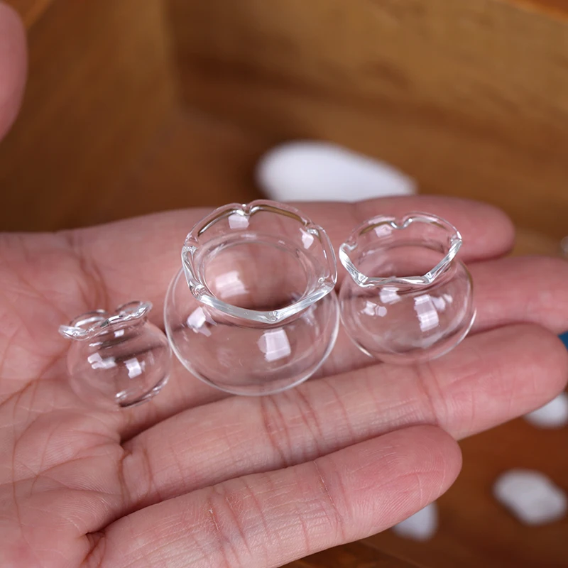 1:12 Dollhouse Miniature Transparent Glass Fish Tank for Dollhouse Decor