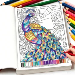 Relaxing Adult Color by Number Book: Flowers, Nature & Animals (Number Coloring)