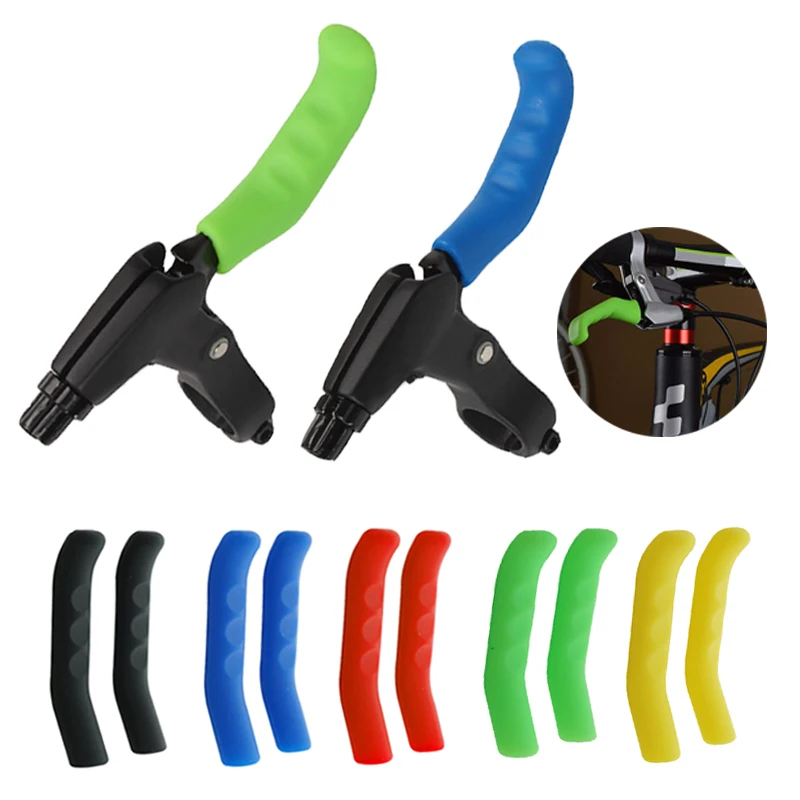 1 Pair Brake Lever Cover Anti-Scratch Road Bike Silicone Mountain Bike