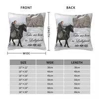 Take Me Home To Lallybroch Outlander Pillowcase Polyester Linen Velvet Pattern Decor Throw Pillow Case Room Cushion Cover 18" 2