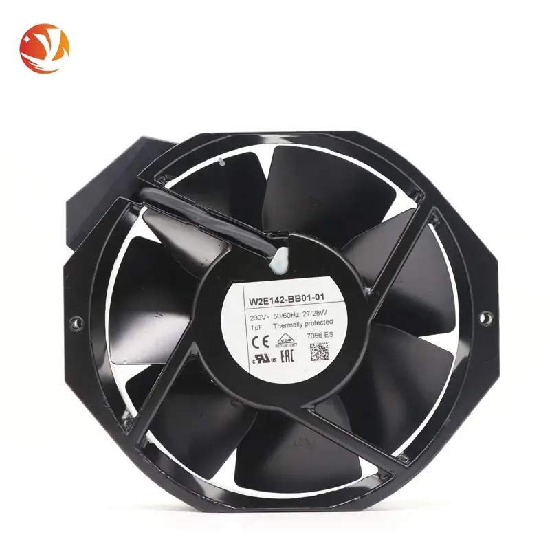 

YJL W2E142-BB01-01 230V AC 230CFM 28W 3300RPM 57dBA 150x172x38mm Tubeaxial Cabinet Cooling Fan