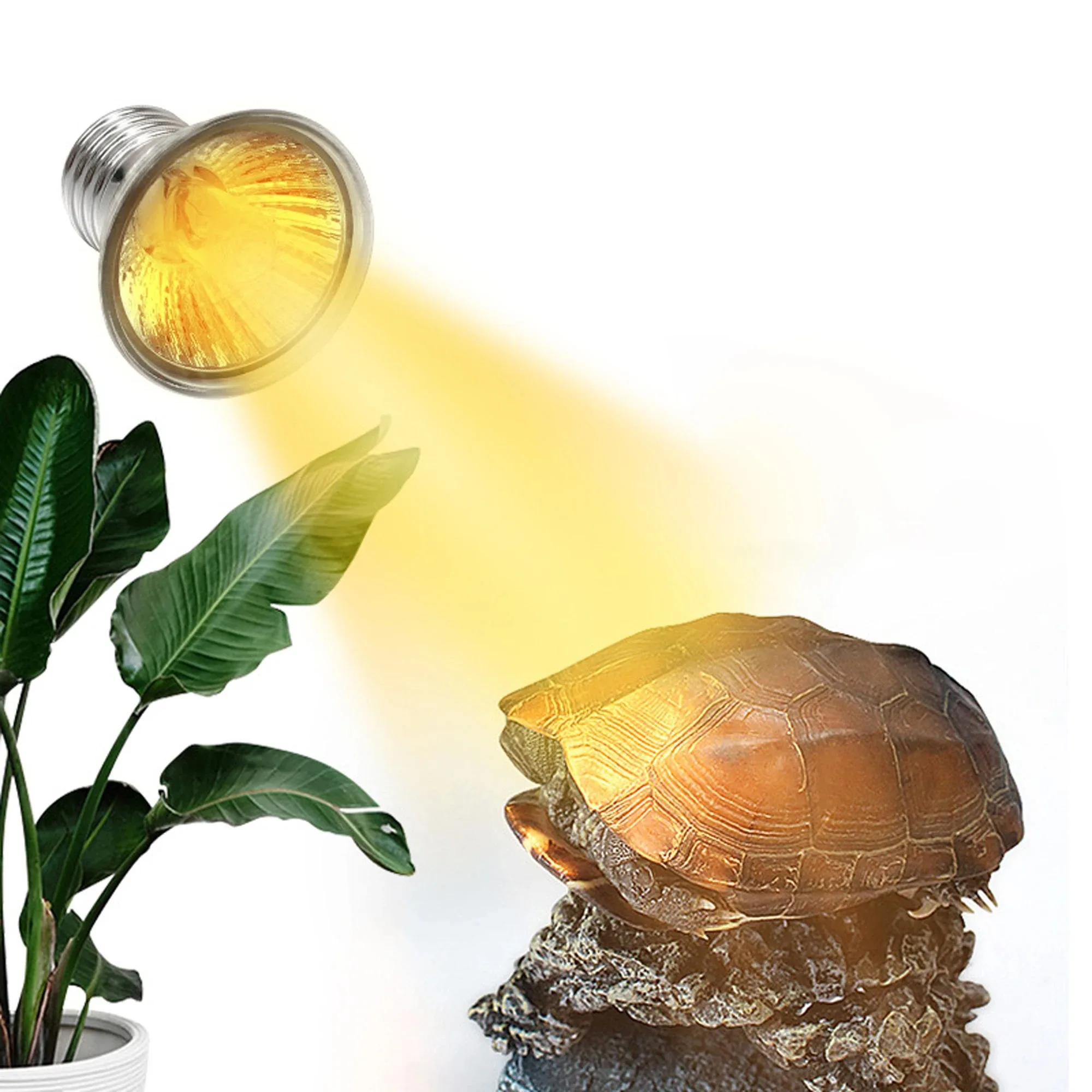 Reptile Lamp Bulb Reptile Heating Lamp 1Pc 25/50/75W UVA+UVB 3.0