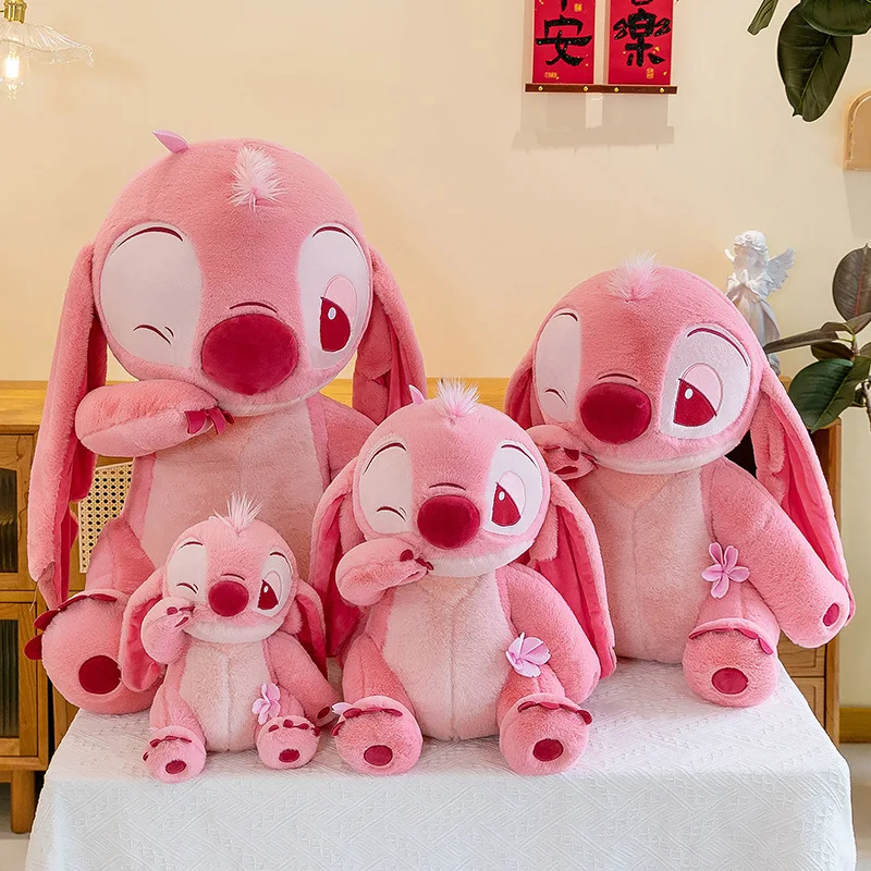

Anime Cartoon Disney Stitch Plush Toy Creative Sakura Pink Internet Celebrity Doll Plush Doll Pillow Ornament Gift for Friends