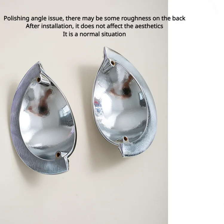 Brass Chrome brilhante com Placa Gaveta Maçanetas