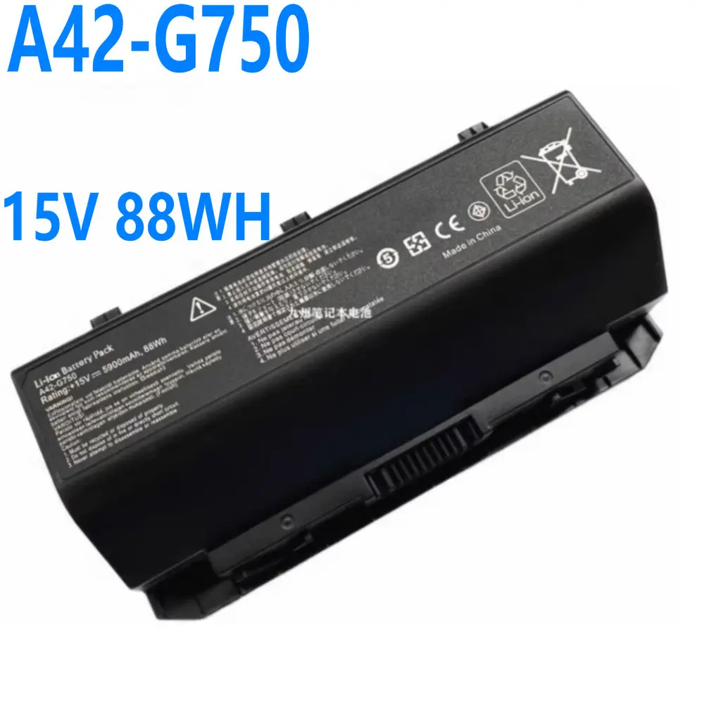 

15V 88Wh Новый A42-G750 Аккумулятор для ноутбука Asus ROG G750 G750JH G750JM G750JS G750JW G750JX G750JZ CFX70 CFX70J Series