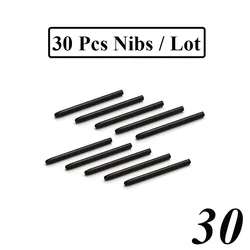Universal Black Pen Nibs with Move Ring for Digital Stylus Tablets (30 Nibs Per Lot)