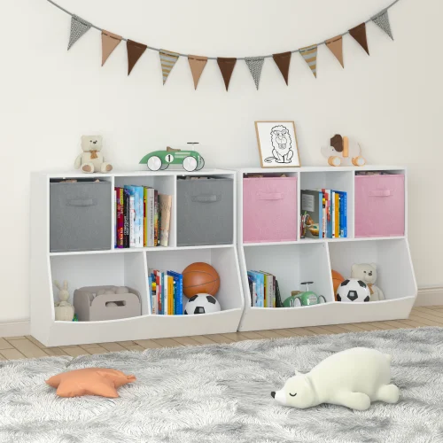 Children's Plastic and Wood Cabinet Bookshelves with Drawers and Lockers for Bedroom School Kindergarten Use