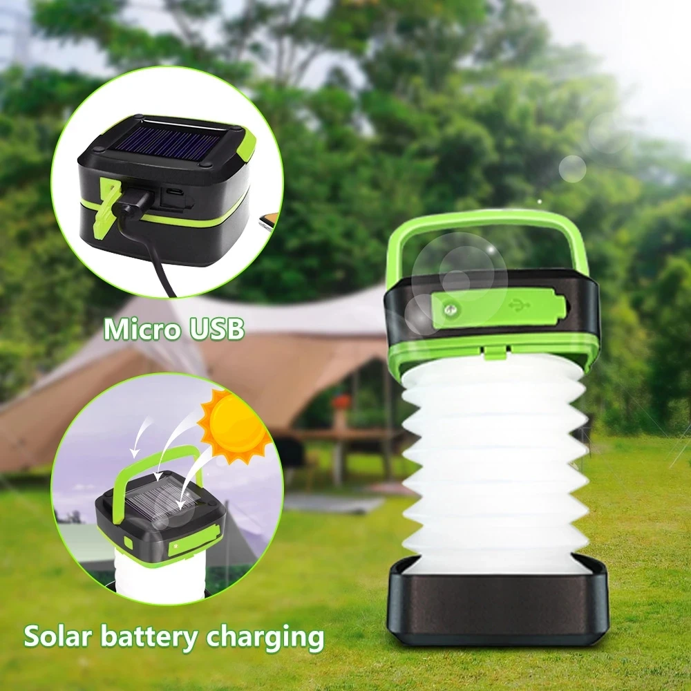 Solar Camping Light Power Bank LED Camping Lanterns Waterproof