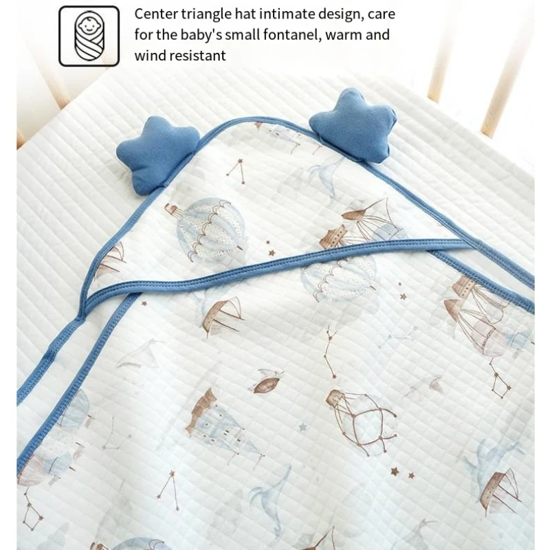 90cm X 90cm Baby Swaddle Sleeping Bag Baby Swaddle Cloth Newborn Blanket Cotton Soft Adjustable Warm Blanket Bedding quilt