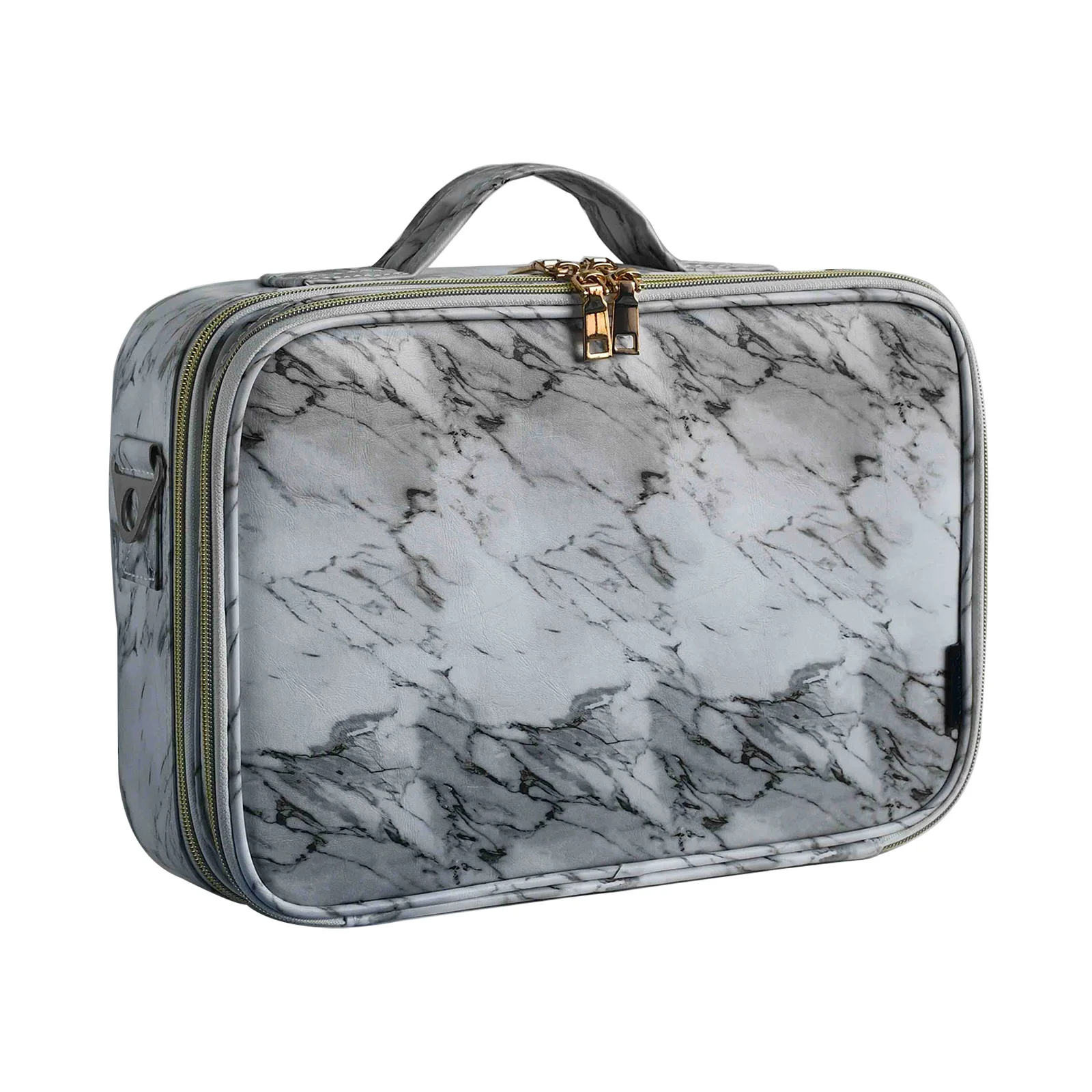 New Marble Cosmetic Bag For Women Large Capacity Waterproof Pu Leather Travel Makeup Beauty Storage Makeup Case