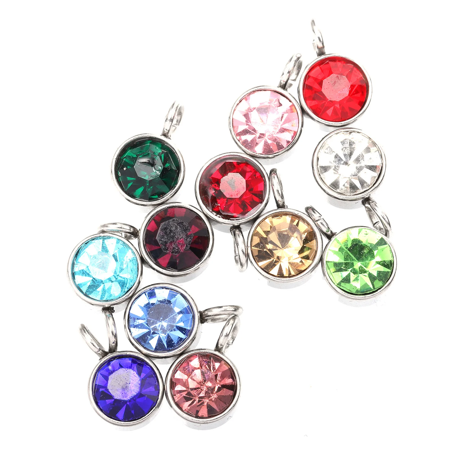 

Birthstone DIY Jewelry Accessories Birthstones Pendant Charms Hanging Gemstone Fashion Beads Pendants Trendy Earrings