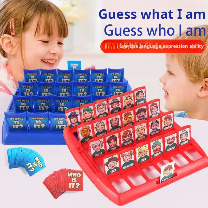 Guess Who I Am Board Game Parent-child Interaction Toy Logical Reasoning CHILDREN'S Puzzle Guess Me You My Character Chessboard 3