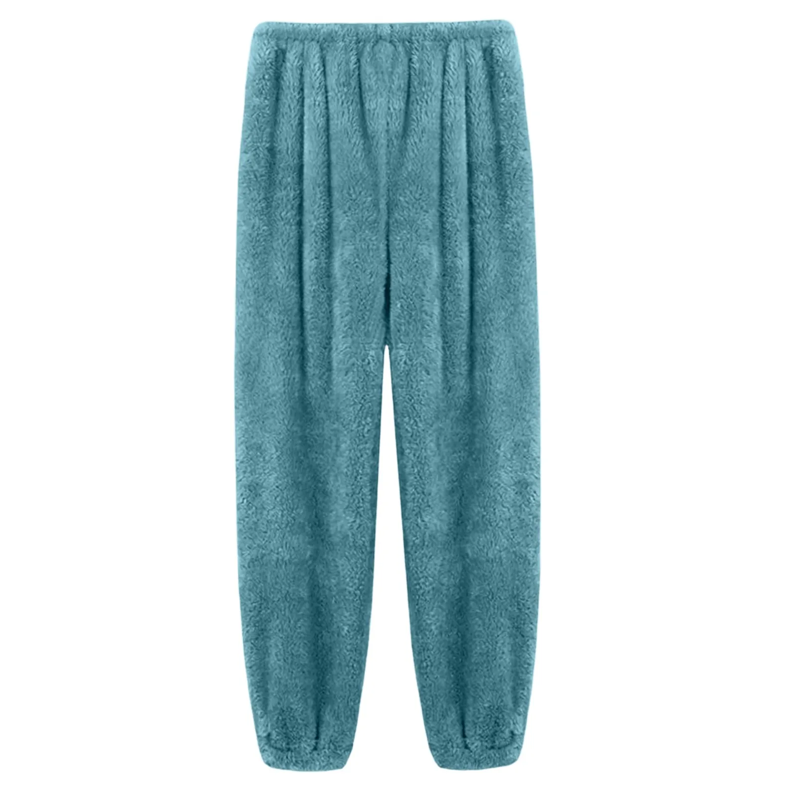 Damen Samt Schlafanzughose Mit Elastischem Bund Für Zuhause_voghion.com