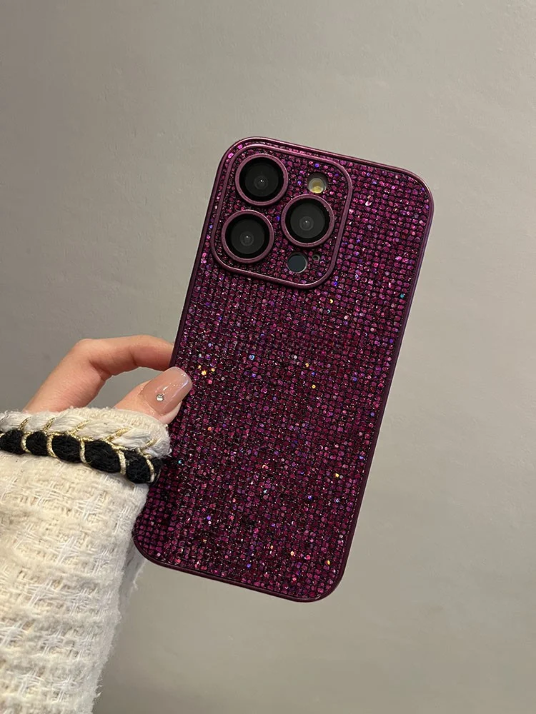 Luxury Flash Diamond Phone Case For Iphone 15 Pro Max And 14 Pro_voghion.com