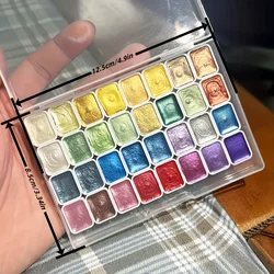 Vibrant Metallic Paint Palette - Soft Pearl to Bold Shine (32 colors)