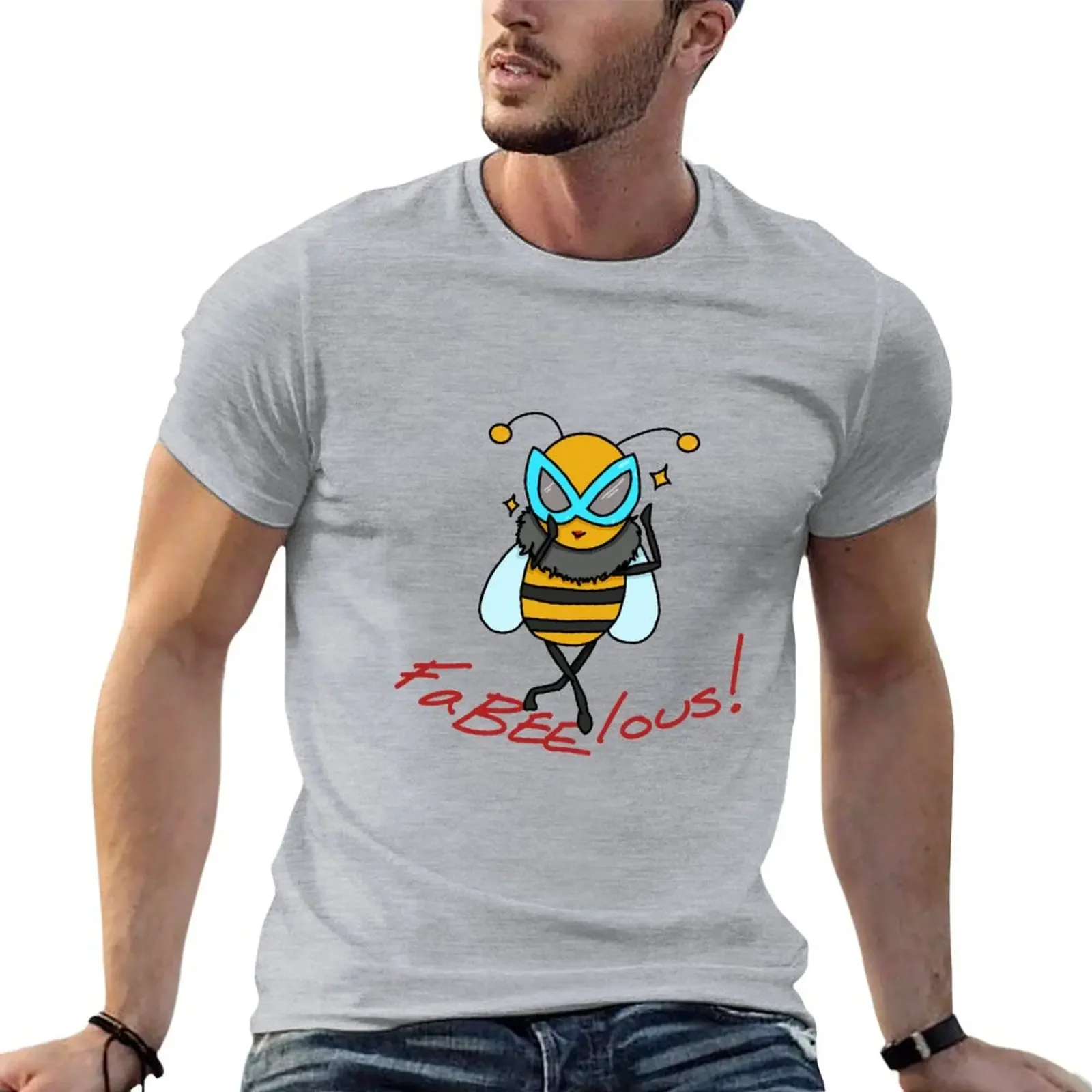 

FaBEElous! T-shirt plus size tops oversizeds boys animal print men clothes