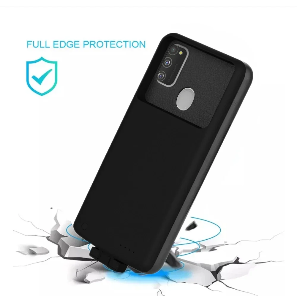 NTSPACE 백업 보조베터리 케이스, 삼성 갤럭시 M30s 배터리 충전기 케이스, 5000mAh 외장 배터리 보조배터리 충전 커버