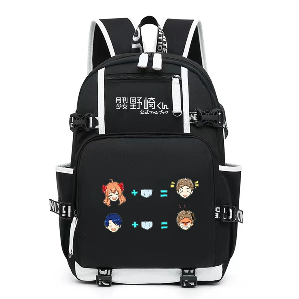 

Unisex Anime Monthly Girls' Nozaki-kun Nozaki Umetarou Sakura Chiyo Travel Rucksack Casual Schoolbag Student Backpacks