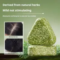 1/3PCS Usman Grass & Platycladus Natural Herbal Shampoo Soap Strengthens Roots Controls Oil Cleanses Scalp Hair Growth Hair Soap