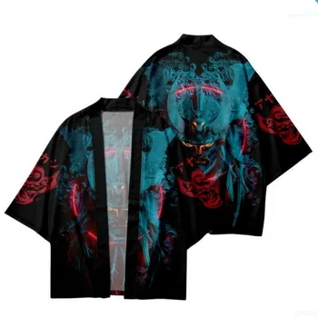 2025 Retro Haunted Samurai Style Role-playing Japanese Kimono Unisex Traditional Cardigan Top 1