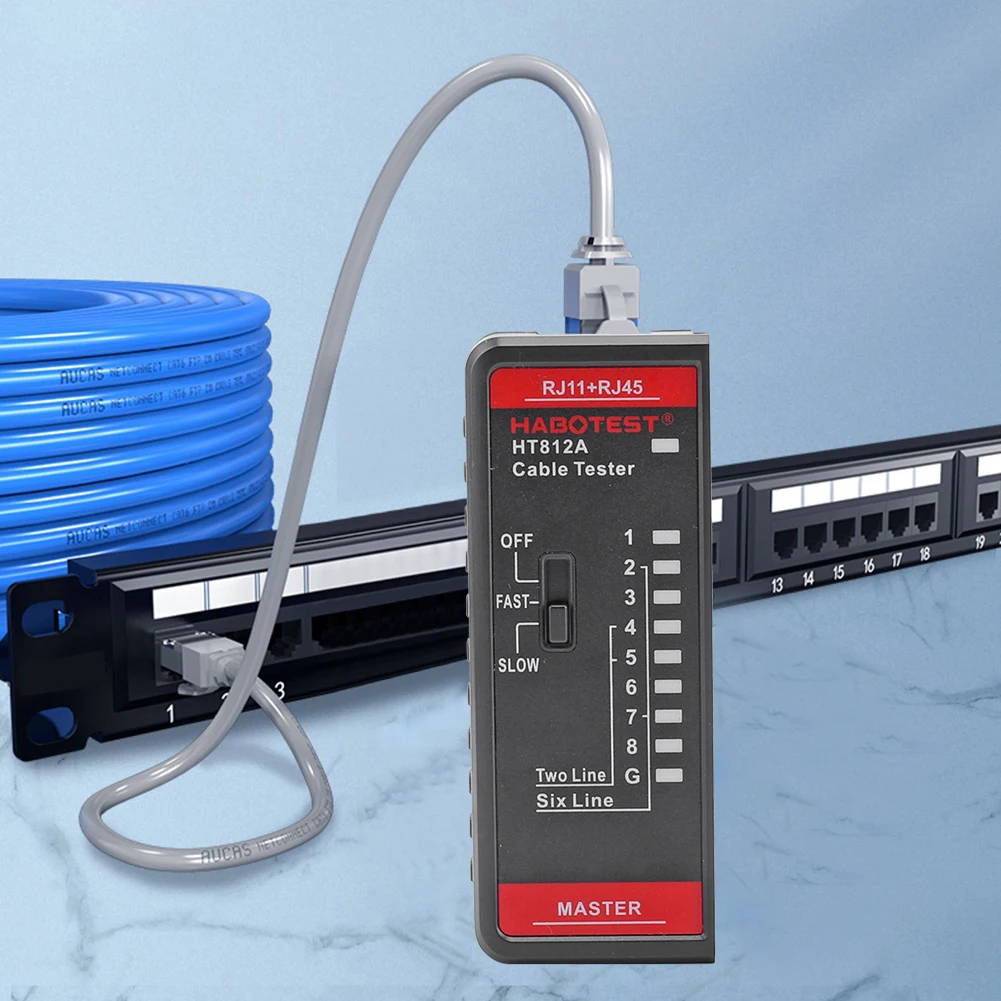 Wire Tracker Telephone Line Test Meter HT812A Network Cable Tester Telephone & Network Line Finder RJ11 RJ45 Tester