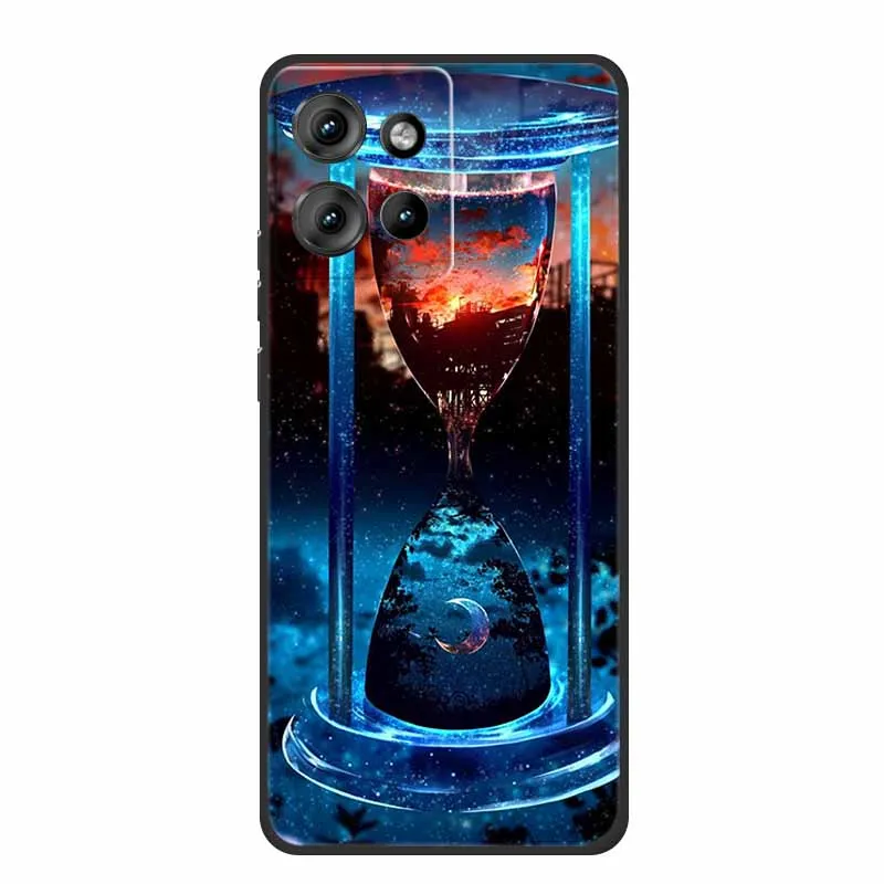 Sleek Black Shockproof TPU Silicone Phone Case - Soft Protective Back Cover 6.7 Coque
