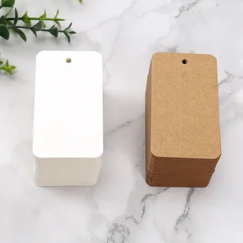 Blank White Kraft Gift Tags 1