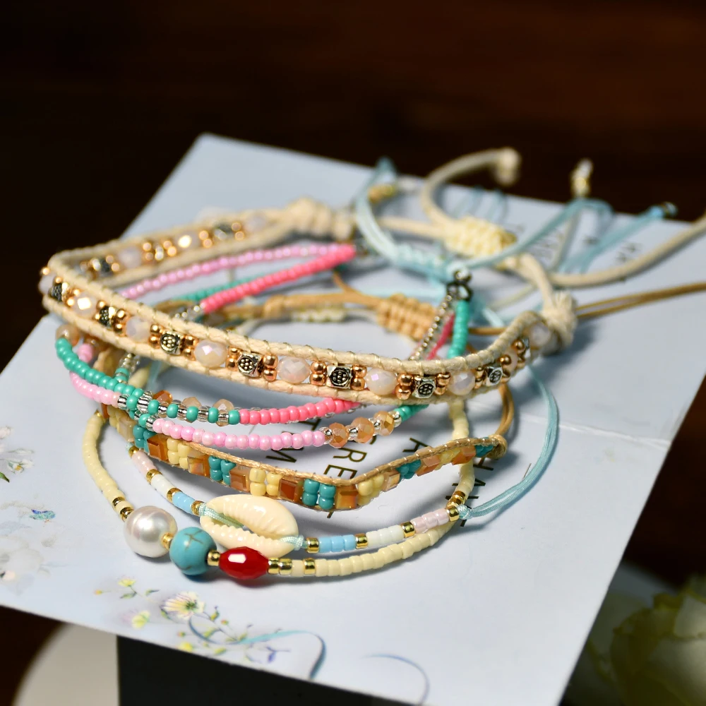 Mexican Bracelets For Women Surfer Bracelet Set String Bracelet