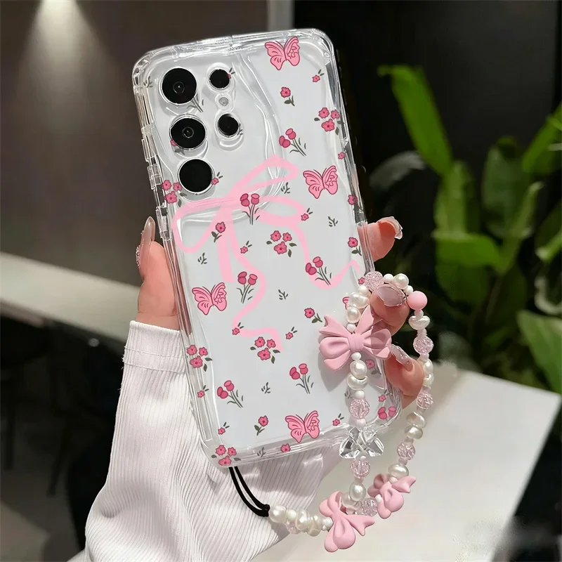 Charming Feline Lanyard Phone Case - Soft Cover with Cute Sweet Cat Design