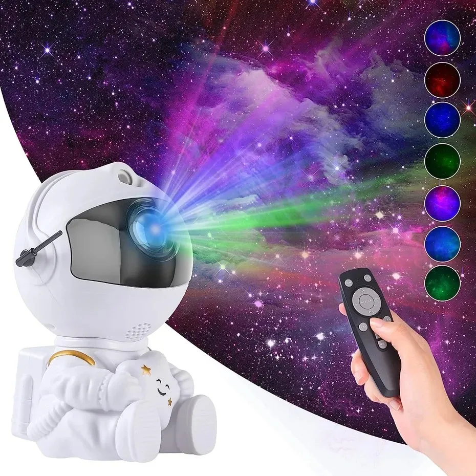Star Projector Galaxy LED Night Light Starry Sky Astronaut Projectors Lamp Decoration Bedroom Home Decorative Children Gifts