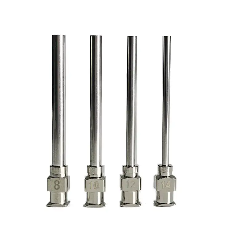 1.5inch 38mm 8/10/12/14/16/18G Stainless Steel Dispensing Luer Lock Needle Set Blunt Tip, for Lab Liquid Glue image 1