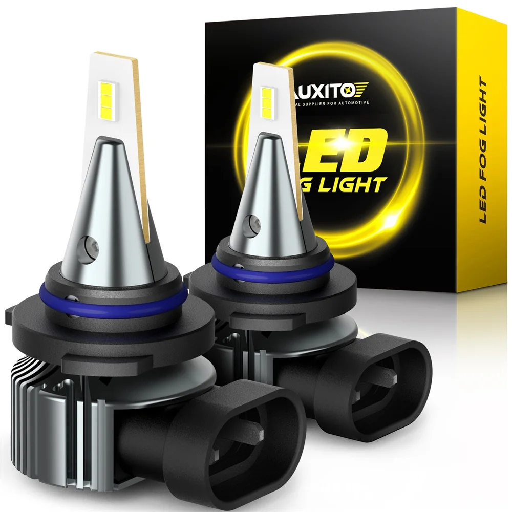 AUXITO 2Pcs 9006 LED Fog Lights Canbus H8 H9 H16JP H10 9005 HB3 9006 HB4 880 881 PSX24W PSX26W 3000K Golden Auto Lamps Bulbs DRL
