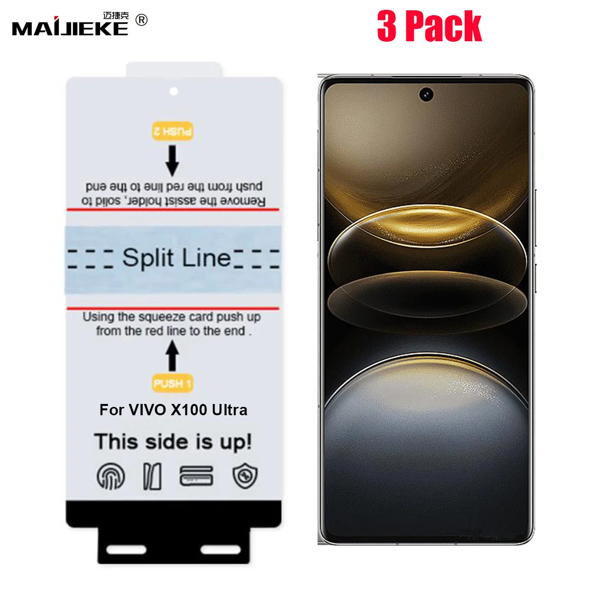 HD Soft TPU Self-Healing Hydrogel Film Screen Protector - 3 Pack, Case Friendly