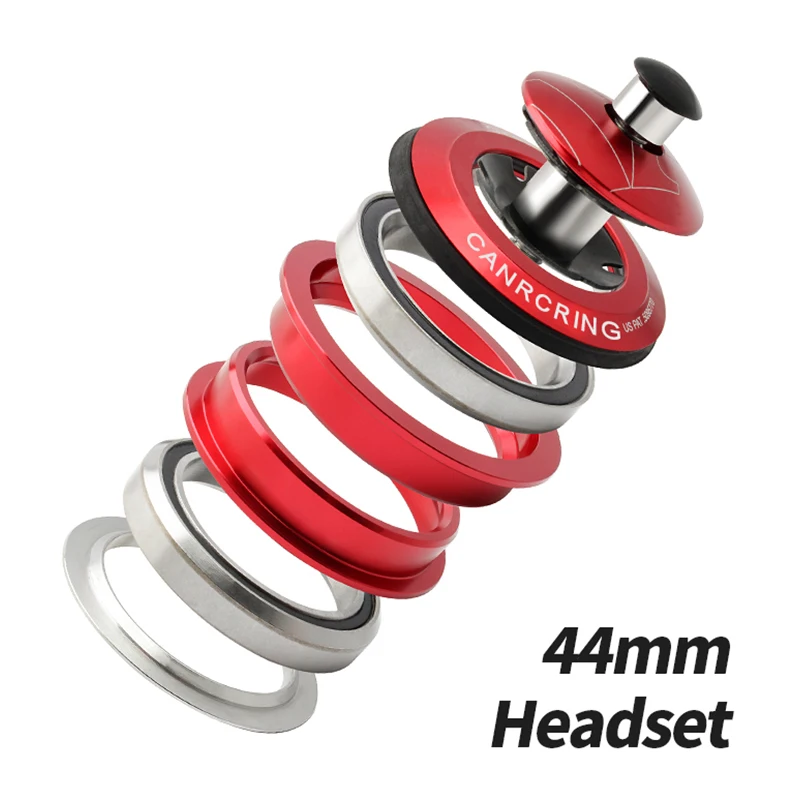 Bike Alloy Bicycle Headset Tapered Mountain Bike Headset 44mm MTB Straight Tube Front Fork