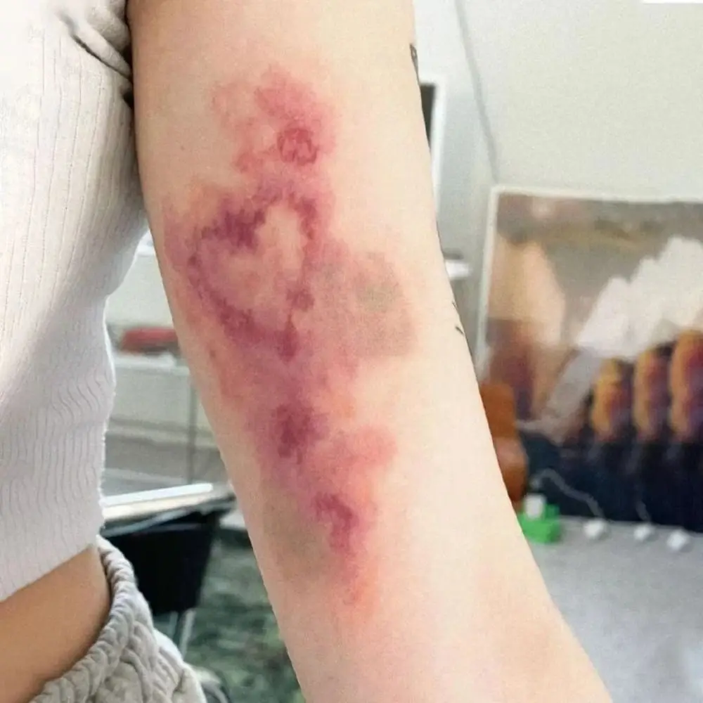 1/4Pcs New 3D Wound Bruising Temporary Tattoos Realistic Lasting Cosplay Arm Ankle Scar Stickers Waterproof Fake Horror Makeup